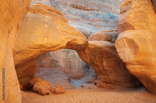 Sandune Arch at Arches National Park, in eastern Utah photo