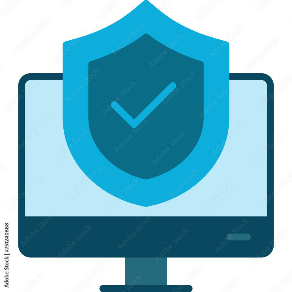 Insurance icons flat