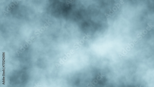 Abstract white blue foggy cloud illustration background.