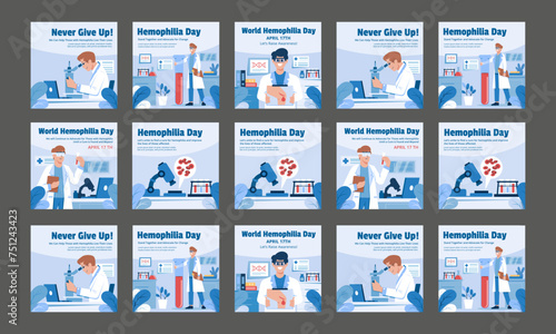 world hemophilia day vector illustration flat design