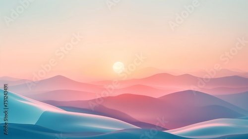 Gentle 4K HD background with a minimalist touch  using soft gradients and simple shapes to provide a calming and sophisticated desktop display.