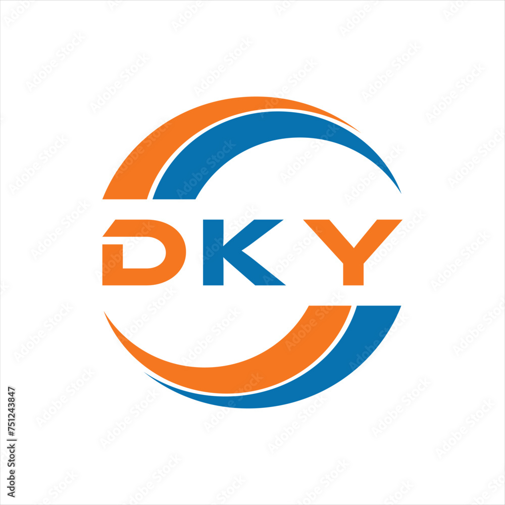 DKY letter design. DKY letter technology logo design on white background. DKY Monogram logo design for entrepreneur and business DKY letter design. DKY letter technology logo design on white background. DKY Monogram logo design for entrepreneur and business