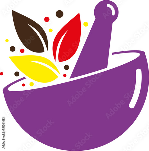 herbal medicine vector template logo design