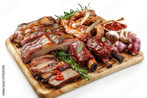 Grilled BBQ Isolated on Transparent Background