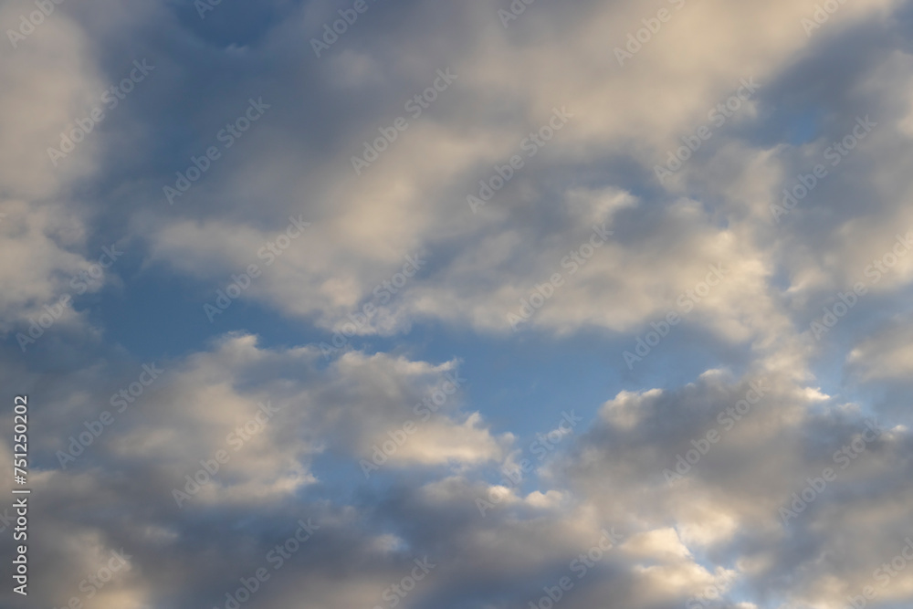 beautiful sky with clouds at dawn in winter beautiful sky with clouds at dawn in winter
