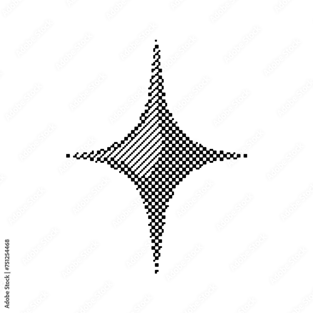 Abstract Dithering Vector Shapes Objects Illustrator Forms Stock Vector ...