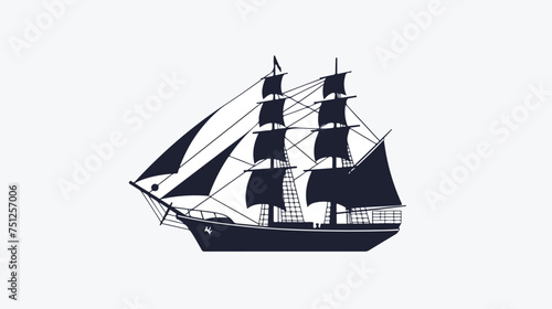 Ship icon Flat