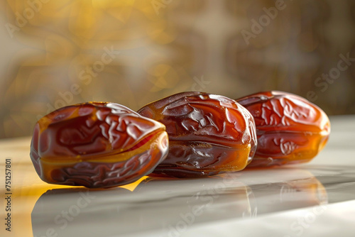 Dates Fruit close up for Ramadan created with Generative AI