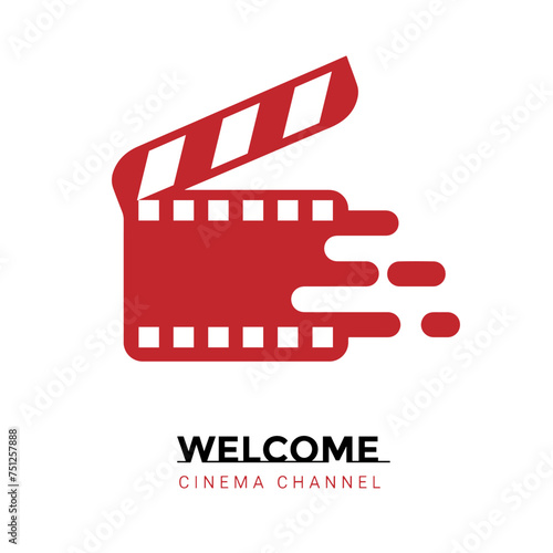 movie clapper board icon