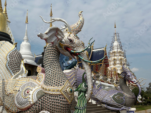 Wat Den Salee Sri Muang Gan or Ban Den temple is the most famous landmark in Chiang Mai, Thailand photo