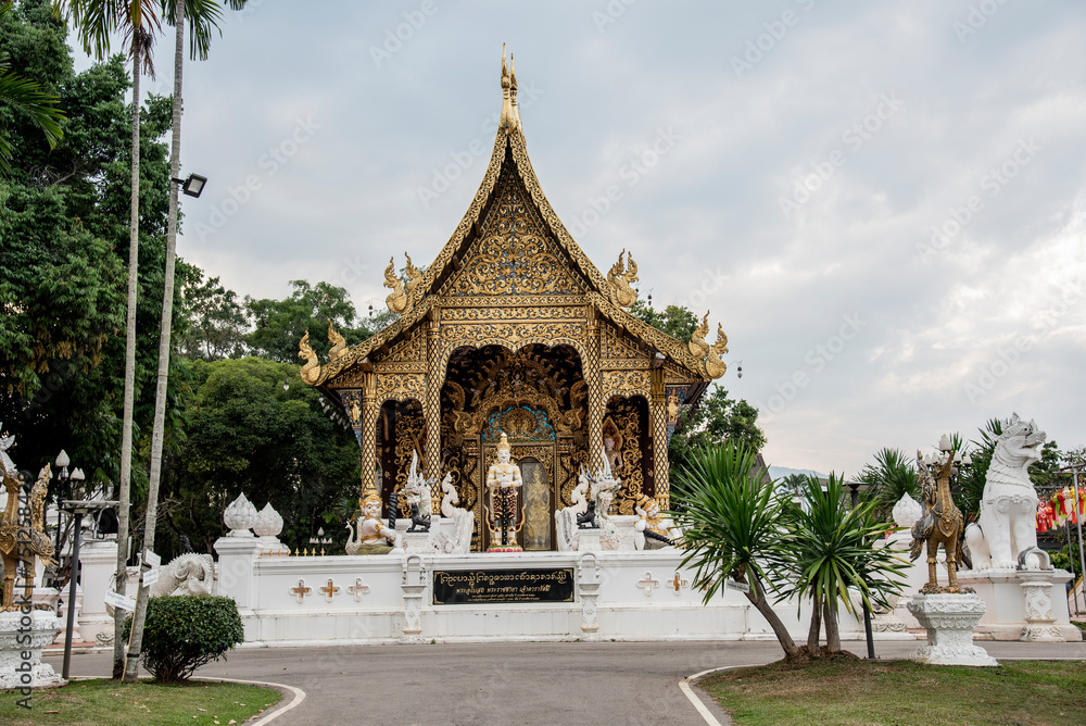 Wat Pa Dara Phirom Phra Chulamani Si Borommathat (Ho Kaeo) Interior, Rim Tai, Mae Rim, Chiang Mai, Thailand