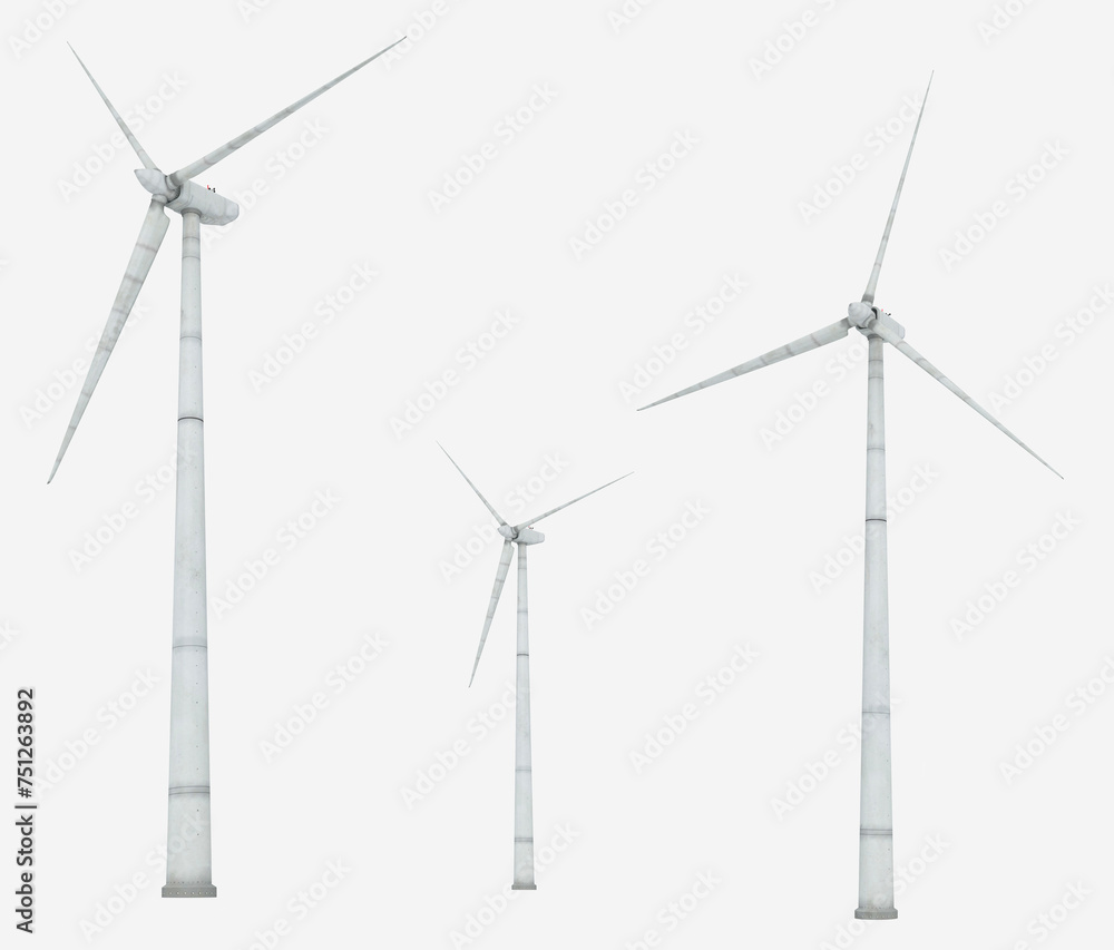Windkraftanlagen, Freisteller Windkraftanlagen, Freisteller