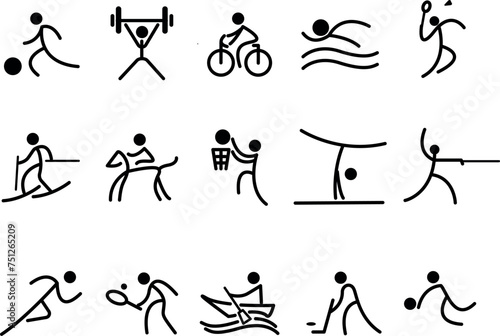 set of sport icons