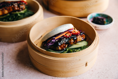 Vegan Char Siu Tofu Bao photo