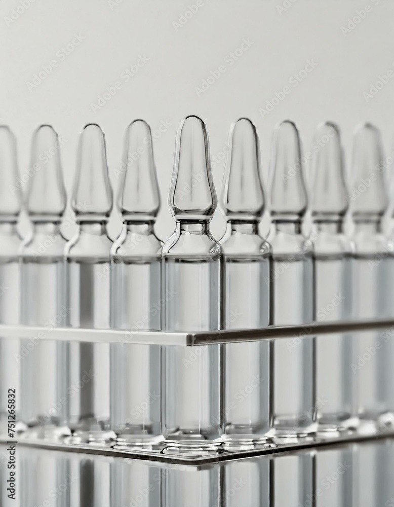 Ampoule mockup, medical ampoule container Ampoule mockup, medical ampoule container
