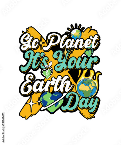 Go planet t shirt earth, earth day, earth tone, earth tones, street art, planet, earth mix, planet tree, streetwear, graffiti art, design, design for poster. t shirt design.