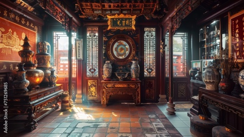 a room in Chinese style photo