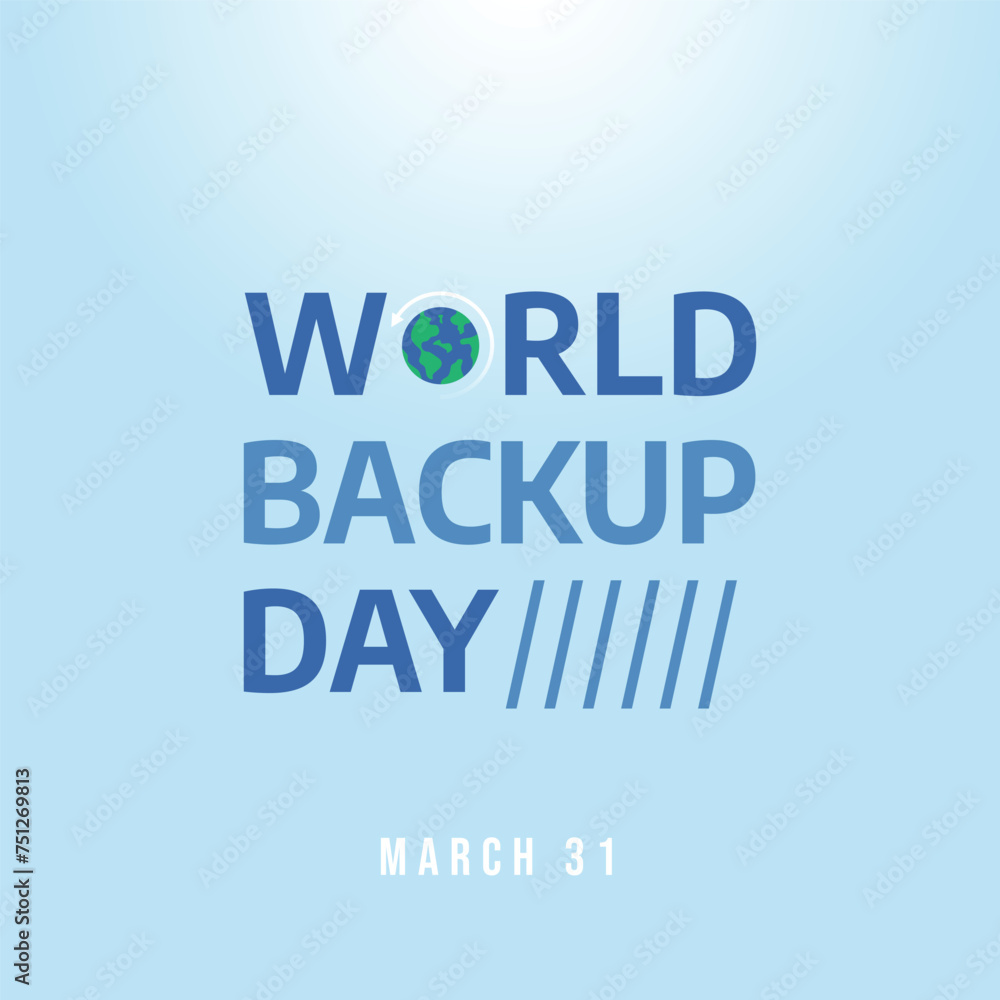 World Backup Day vector design template good for celebration usage. flat design. backup design template. eps 10. World Backup Day vector design template good for celebration usage. flat design. backup design template. eps 10.