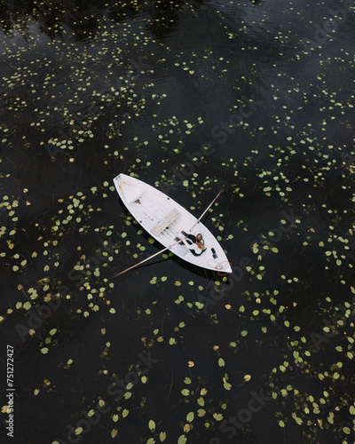Rowing in the Summer Solstice in Finnish Lapland