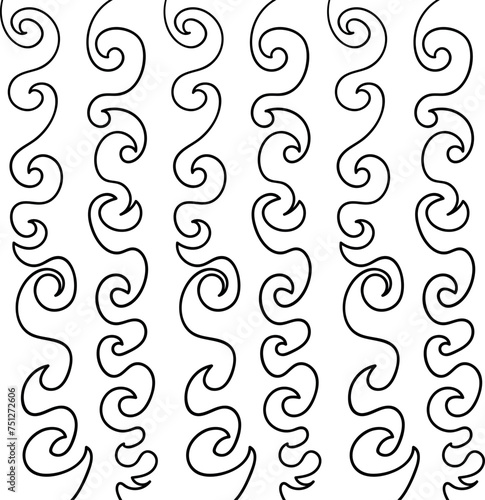 The texture is in the form of vertical patterns with sharp curls or imitation waves.