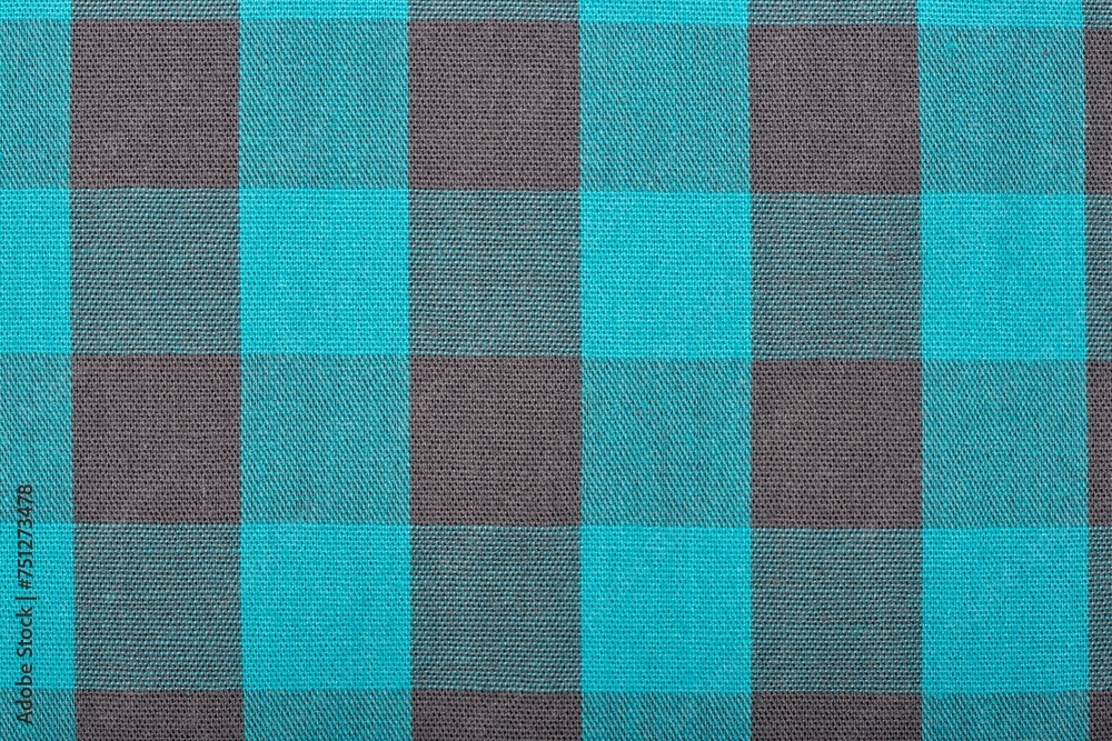 Blue checkered fabric a background or texture
Blue checkered fabric a background or texture