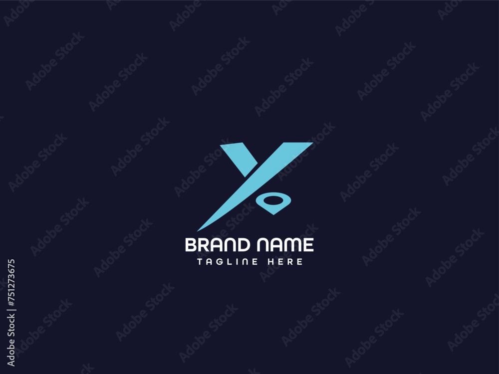 modern business letter logo design