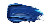 blue lipstick or nail polish smears strokes isolated on transparent background