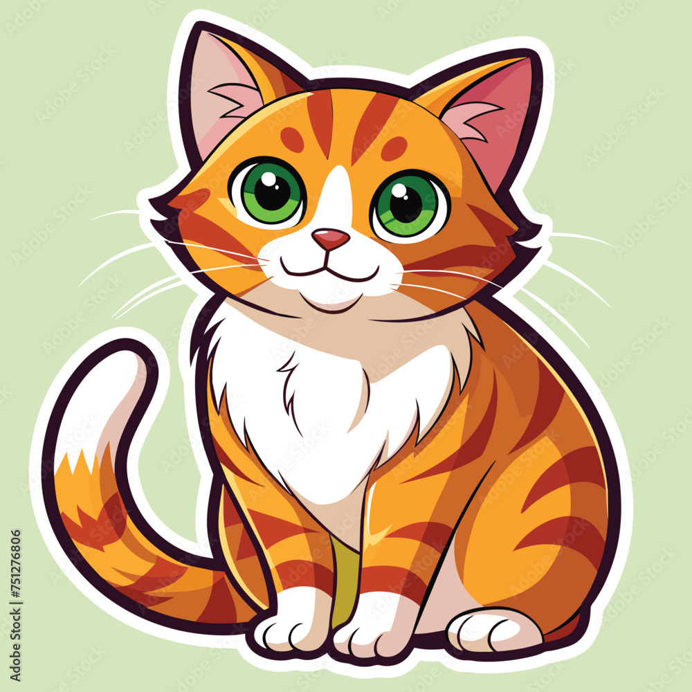 Obraz premium Illustration of a cat