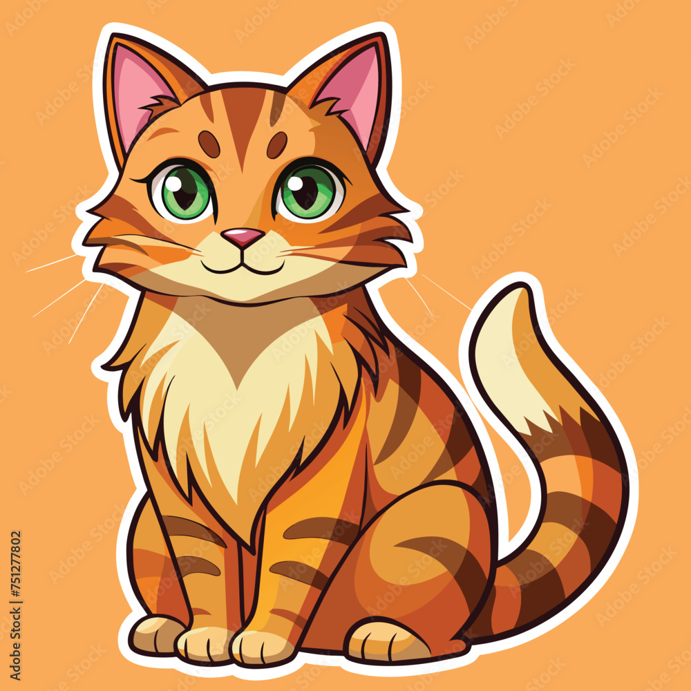 Obraz premium Illustration of a cat