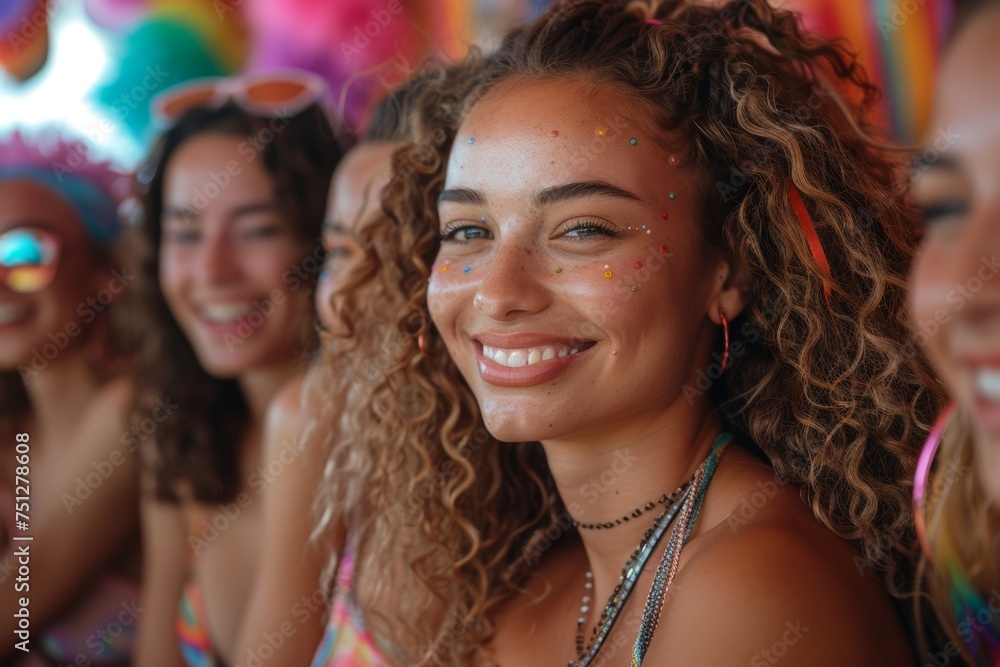 colleagues participating in a Pride event or diversity workshop