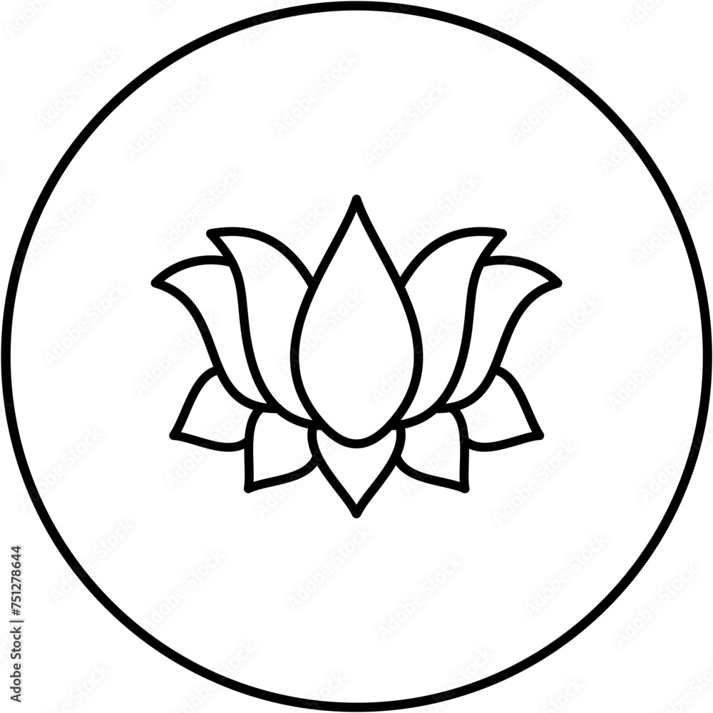 Lotus Flower Icon Lotus Flower Icon