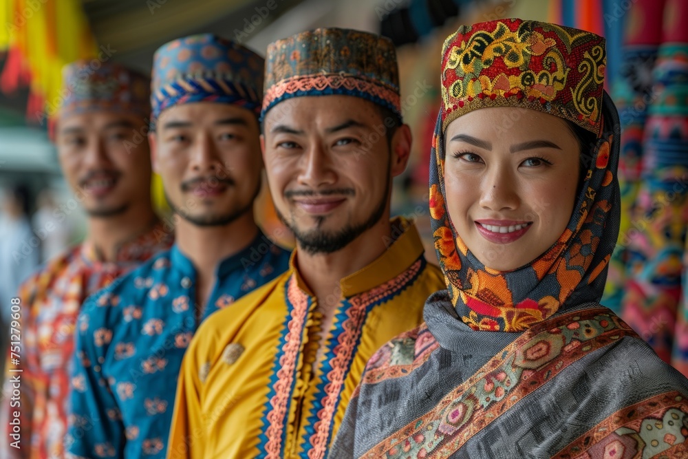 people wearing traditional attire or celebrating cultural holidays and festivals together
