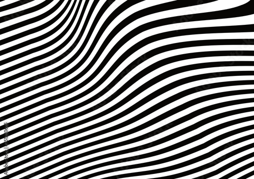 Wallpaper background. Transparent design texture design element. Warped lines, waves, stripes. Abstract illustration. © forwforw