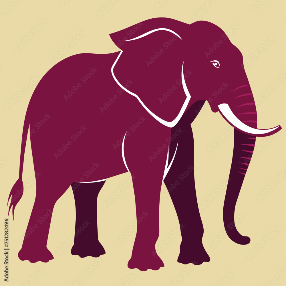 Obraz premium Elephant vector illustration