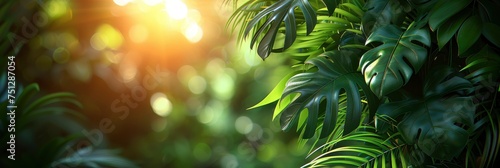 Top View Green Tropical Leaf Shadow, HD, Background Wallpaper, Desktop Wallpaper © Moon Art Pic