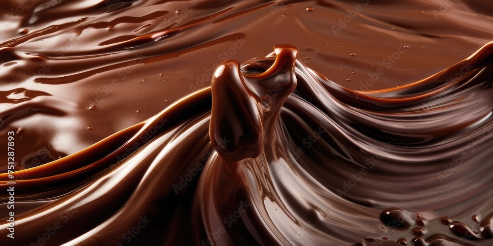 liquid brown chocolate flowing liquid brown chocolate flowing