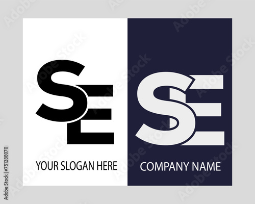 SE logo.SE abstract.SE latter vector Design.SE Monogram logo design .company logo
