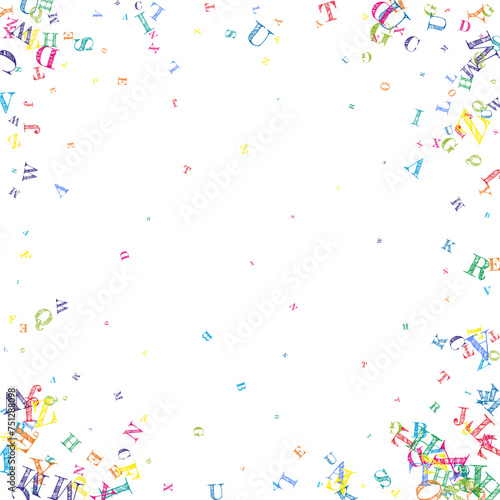 Concept of school background. Colorful childish