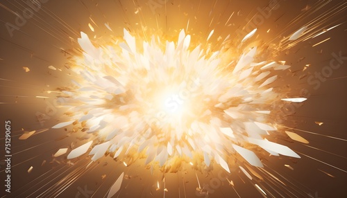 Big explosion effect white background Realistic explosions boom 