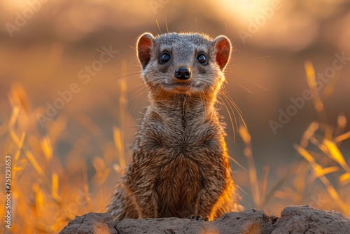 award winning photography of a mongoose photo