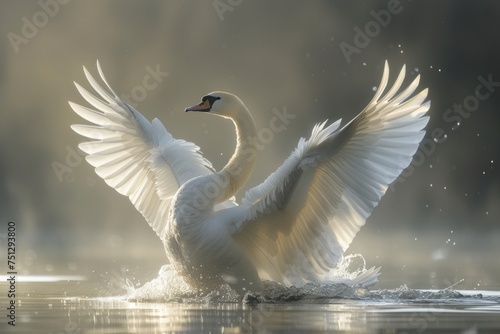 Fototapeta Naklejka Na Ścianę i Meble -  award winning photography of a swan