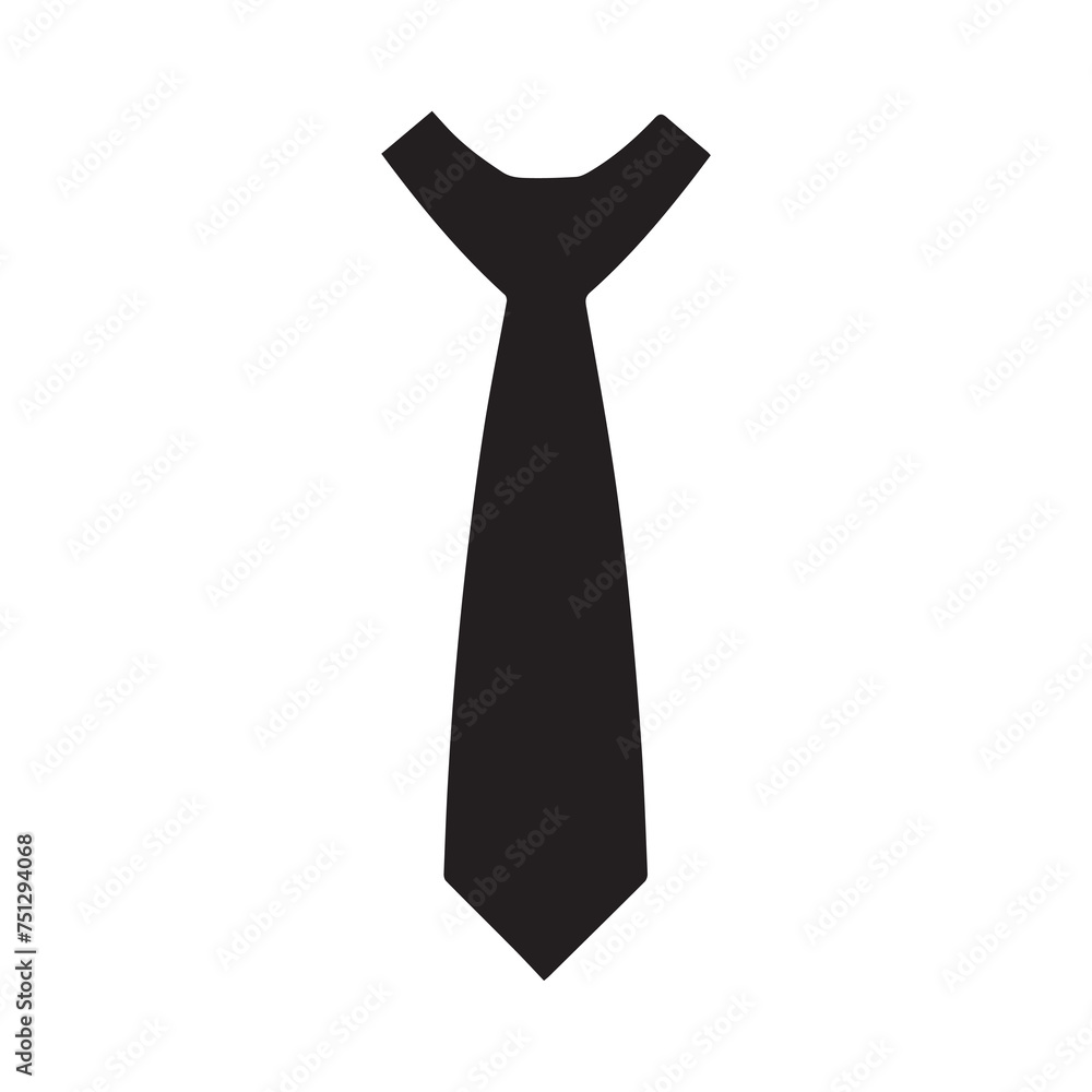 Tie icon isolated on white background vector design. Tie icon isolated on white background vector design.