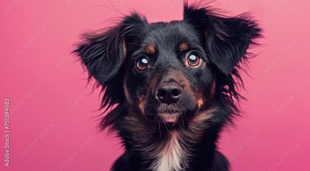 Expressive Black and Brown Puppy With Captivating Gaze - Generative AI Expressive Black and Brown Puppy With Captivating Gaze - Generative AI