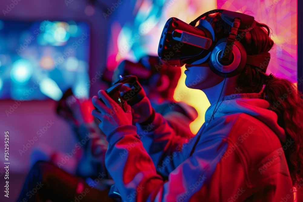 VR Automated Mixed Virtual Reality Goggles for GameTrailers. Augmented reality Glasses Listening skills. Future Technology Hyper connected Headset Gadget and Immersive Exploration Wearable Equipment VR Automated Mixed Virtual Reality Goggles for GameTrailers. Augmented reality Glasses Listening skills. Future Technology Hyper connected Headset Gadget and Immersive Exploration Wearable Equipment