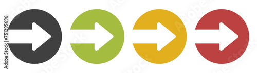 Free Download Arrow set icon. Colored arrow symbols. Isolated vector graphic elements with arrows - GFXLoad