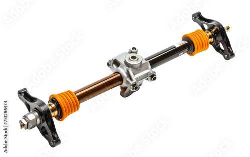 The Racing Suspension Arm Unveiled On Transparent Background.