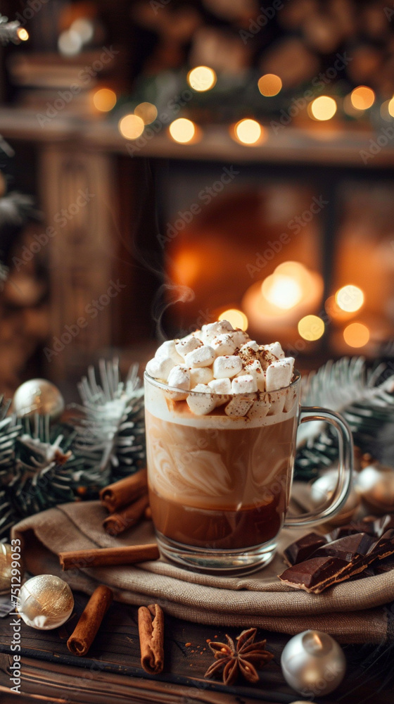 Cozy winter drinks realistic warmth from hot cocoa and teas