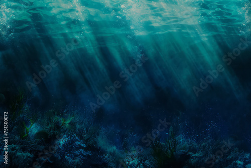 A vast body of water featuring numerous bubbles floating on the surface, creating a dynamic and lively scene