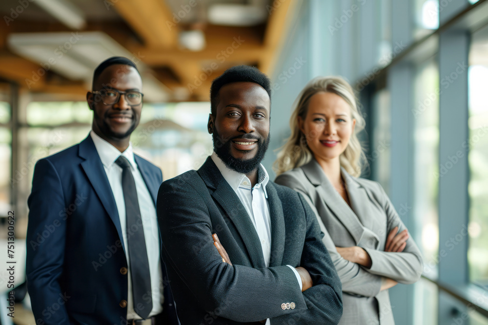 Three individuals are standing next to each other in this group shot Three individuals are standing next to each other in this group shot