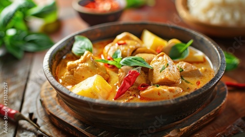 Massaman Curry with Chicken and Potatoes Rich, elegant, mellow, sweet flavor.